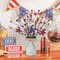 2-Pack Patriotic Floral Berry Stems – Red, White & Blue Artificial Flowers for 4th of July, Independence Day, Memorial Day Table Centerpieces and Home Decor